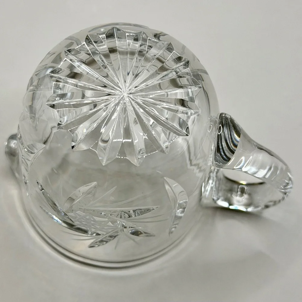 Vintage Anna Hutte Bleikristall Lead Crystal‎ Mini Creamer & Sugar Set ANN16